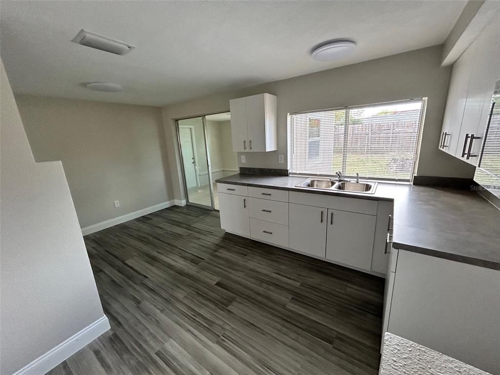 Interior, Kitchen, Wood Texture Flooring