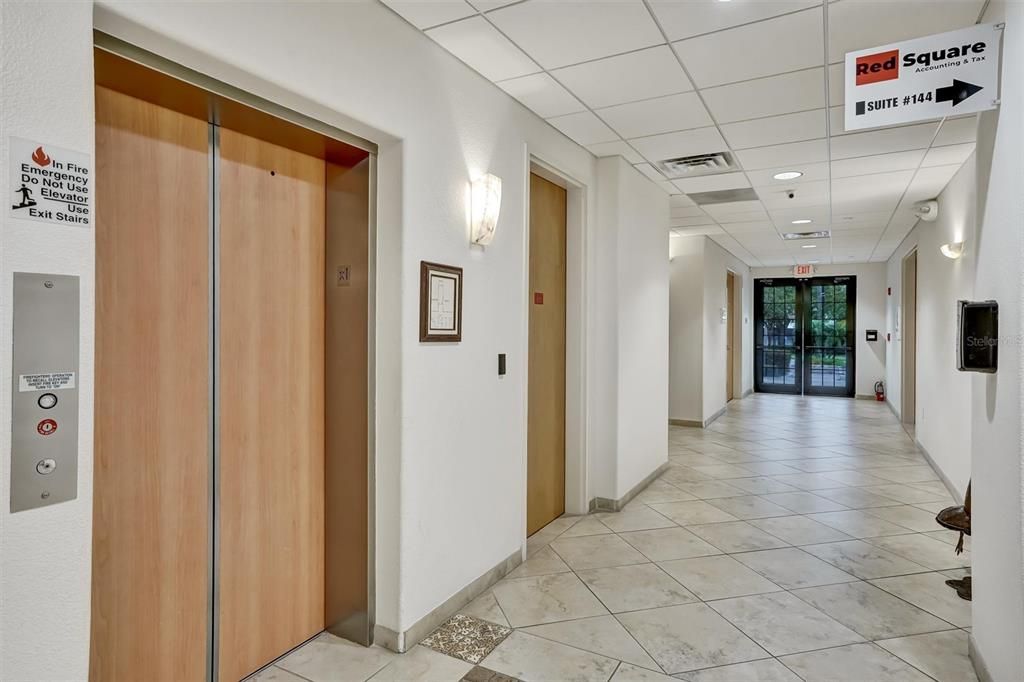 Elevator, Interior, Recessed Lighting