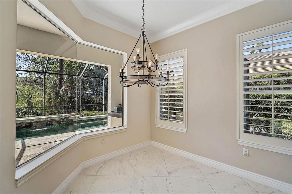 Chandelier, Interior, Marble, Sun Room
