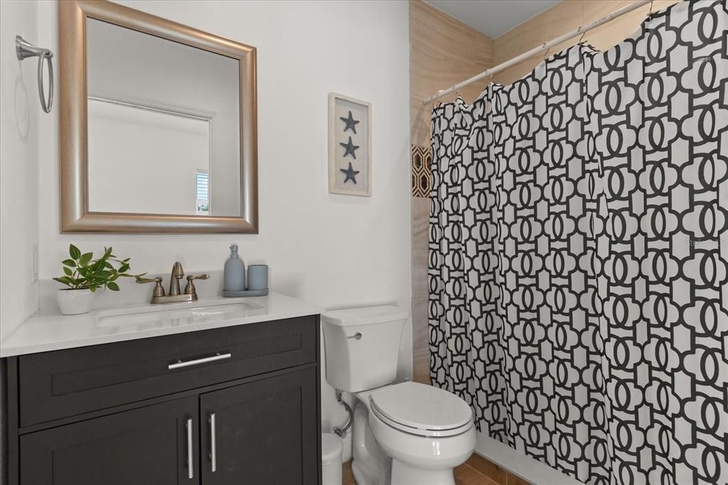 Bathroom, Interior, Wood Texture Flooring