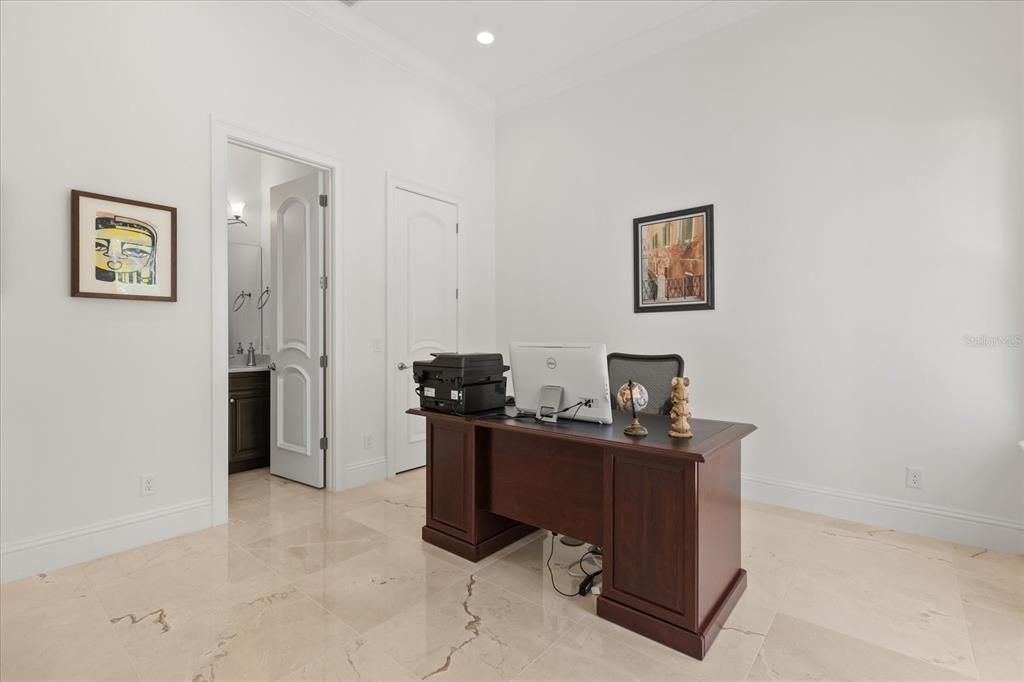 Home Office, Interior, Recessed Lighting