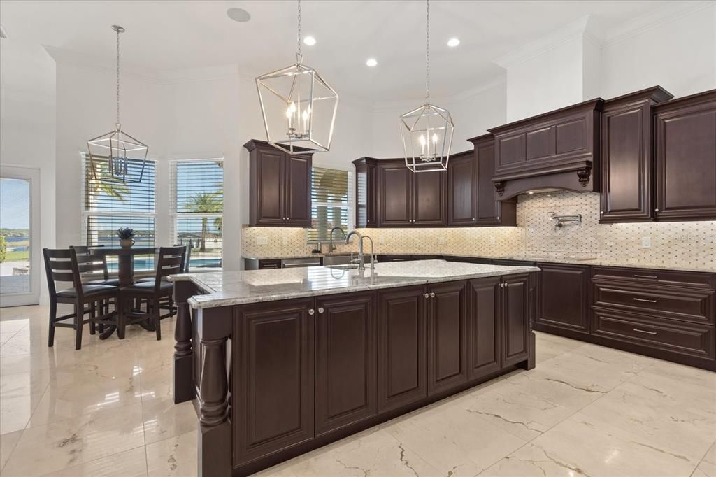 Dining room, Interior, Kitchen, Pendant Lights, Recessed Lighting