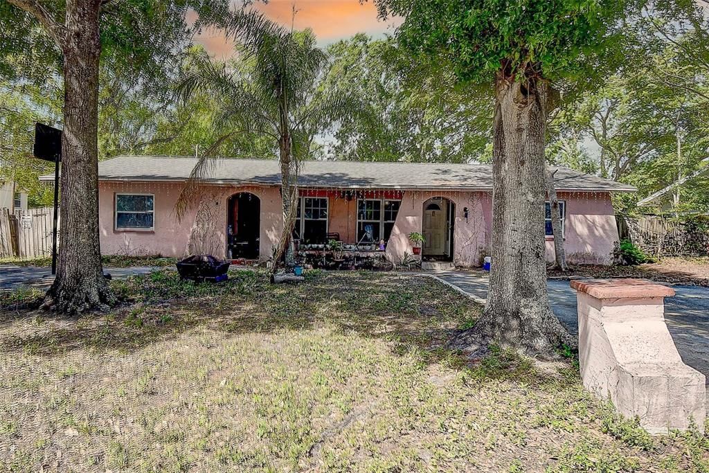 Backyard, Exterior, Facade, Ranch