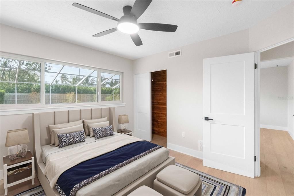 Bedroom, Interior, Wood Texture Flooring