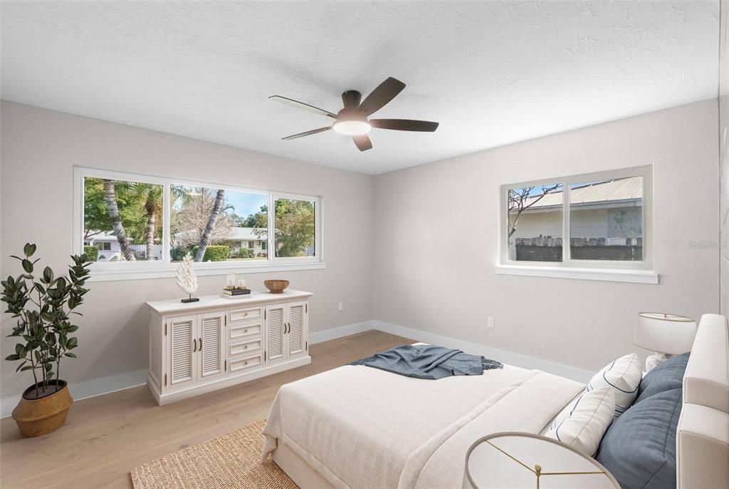 Bedroom, Interior, Wood Texture Flooring