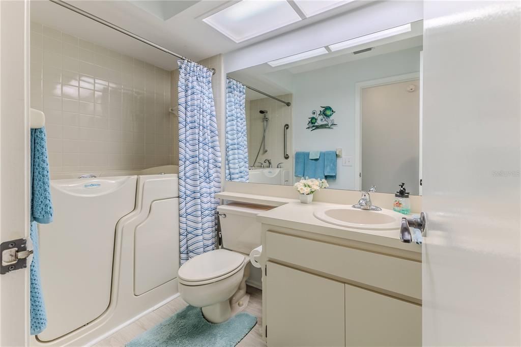 Bathroom, Interior, Wood Texture Flooring