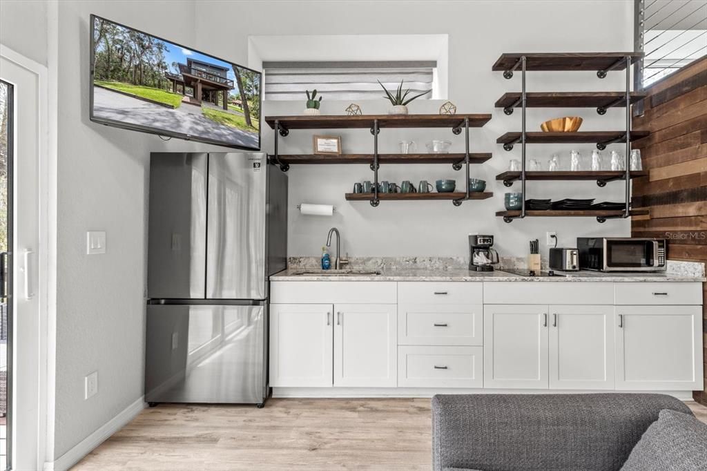Interior, Kitchen, Wood Texture Flooring