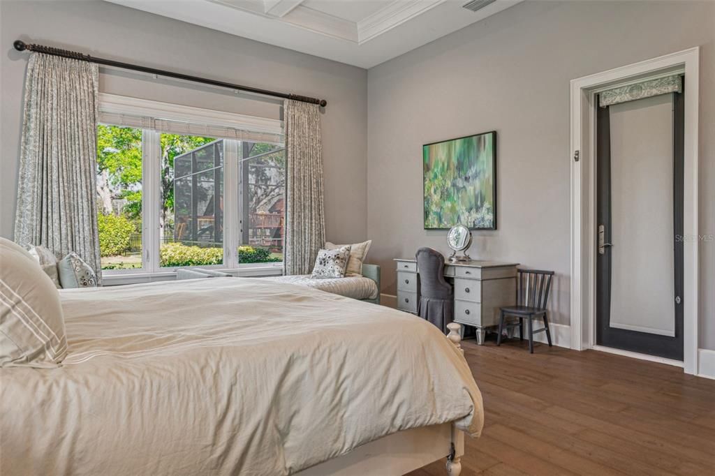 Bedroom, Interior, Wood Texture Flooring