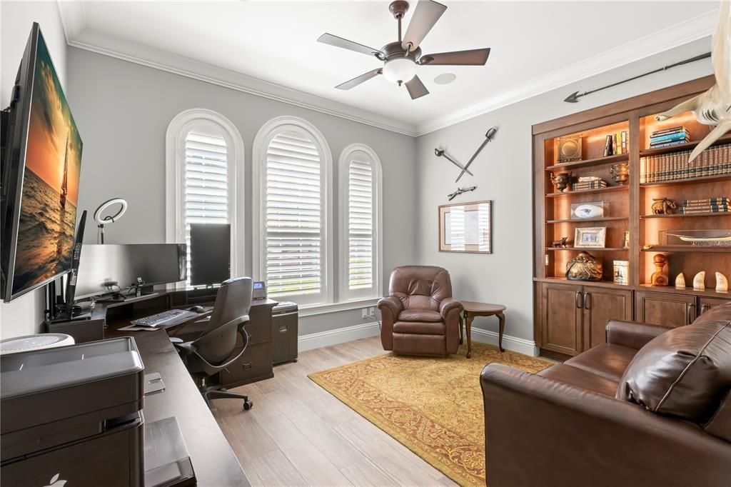 Home Office, Interior, Wood Texture Flooring