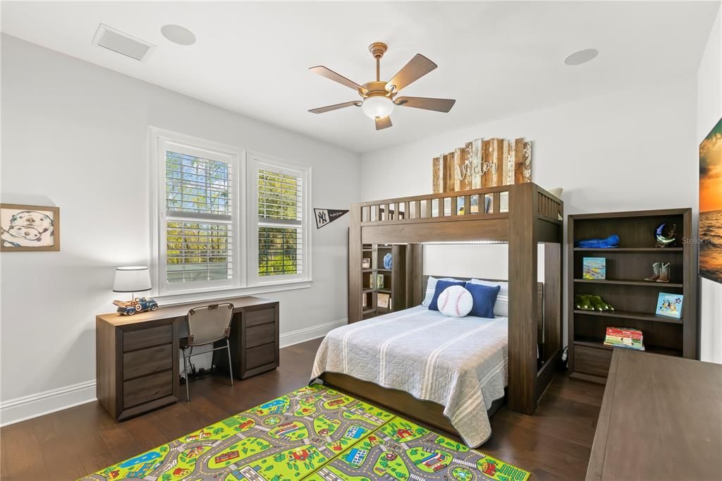 Bedroom, Home Office, Interior, Wood Texture Flooring