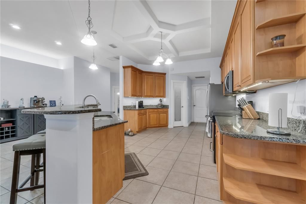 Interior, Kitchen, Pendant Lights, Recessed Lighting