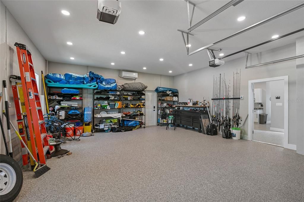 Garage, Interior, Recessed Lighting