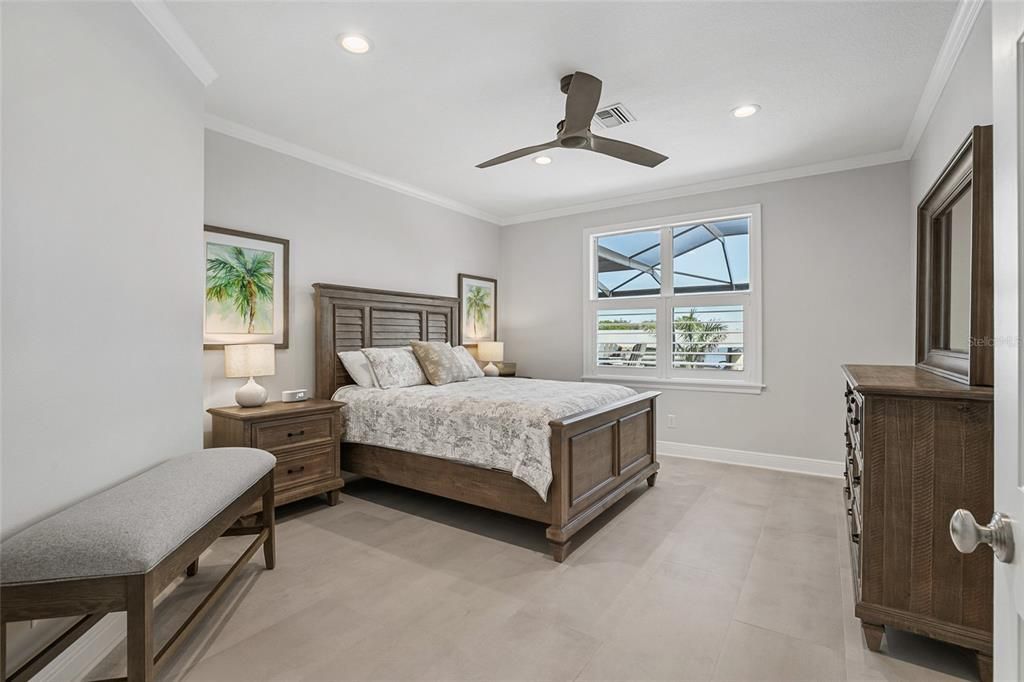 Bedroom, Interior, Recessed Lighting