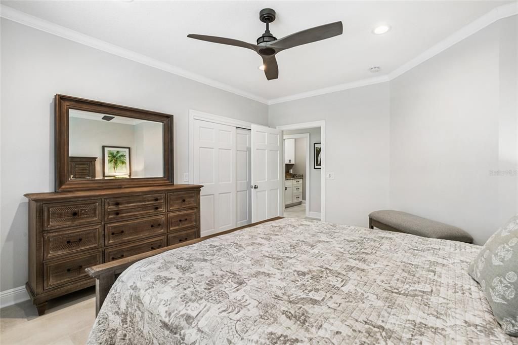 Bedroom, Interior, Recessed Lighting