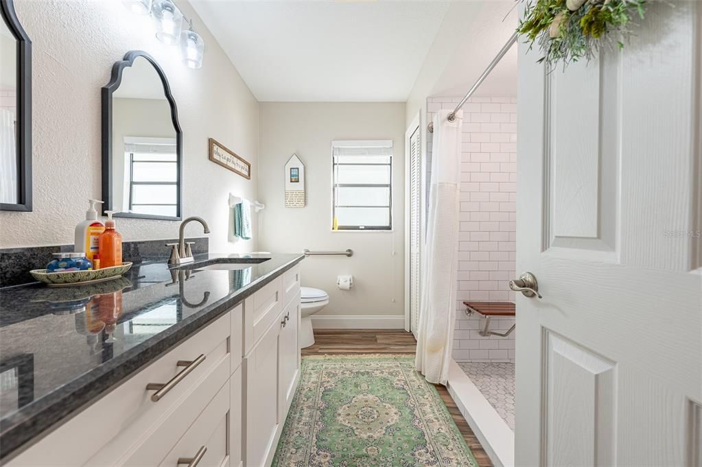 Bathroom, Interior, Wood Texture Flooring