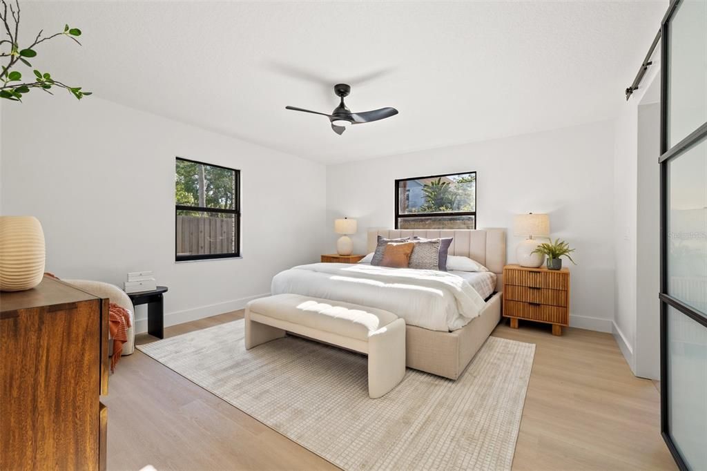 Bedroom, Interior, Wood Texture Flooring