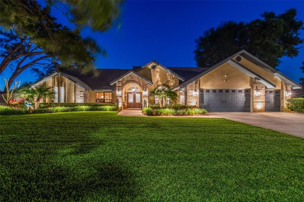 Attached, Backyard, Exterior, Facade, Brick Traditional