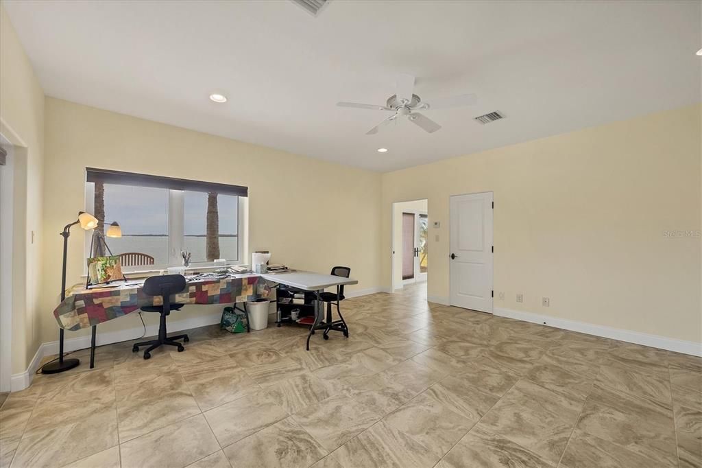 Home Office, Interior, Recessed Lighting