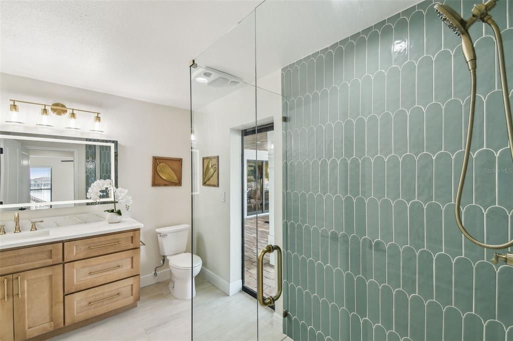 Bathroom, Glass Shower, Interior