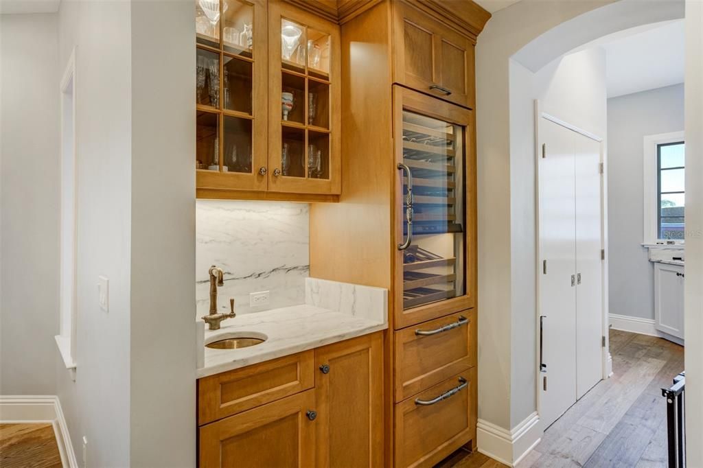 Bathroom, Interior, Kitchen, Marble Walls, Wood Texture Flooring