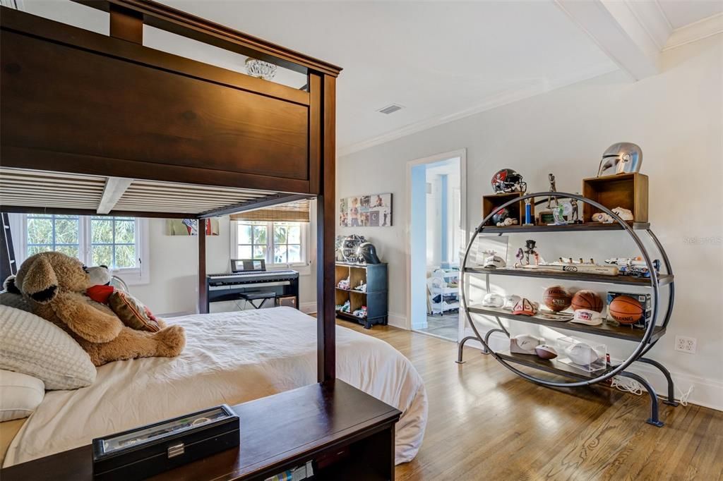 Bedroom, Interior, Wood Texture Flooring