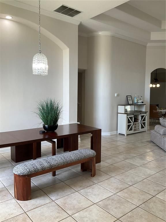 Dining room, Interior, Pendant Lights