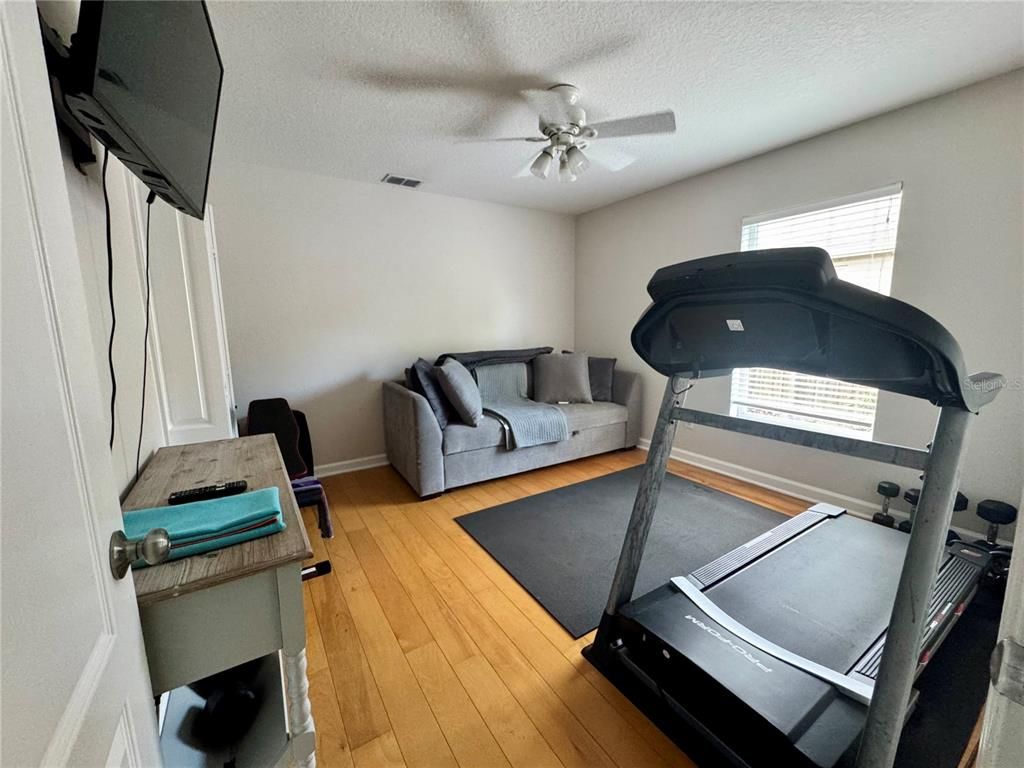 Fitness Equipment, Interior, Wood Texture Flooring