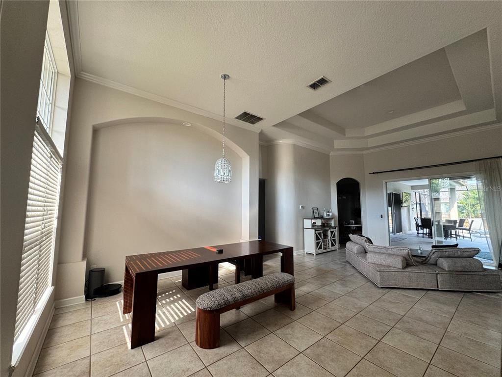 Dining room, Interior, Living room, Pendant Lights