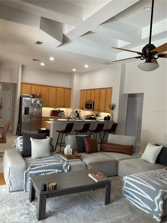 Interior, Kitchen, Living room, Recessed Lighting, Stainless Steel Appliances