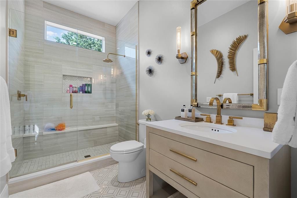 Bathroom, Glass Shower, Interior