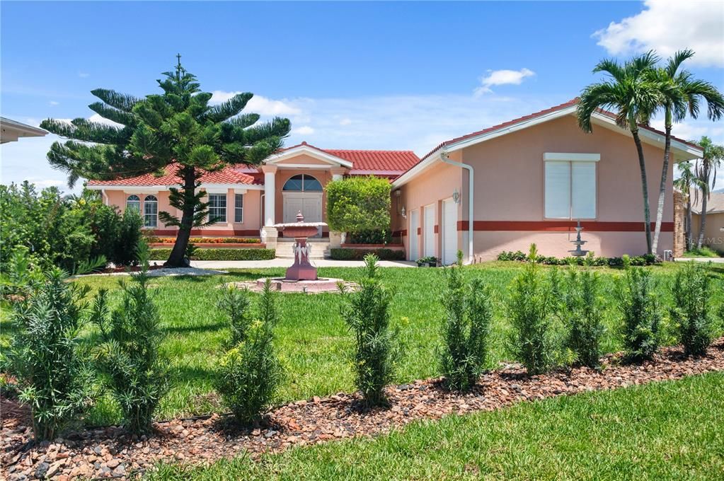 Backyard, Exterior, Facade, Mediterranean