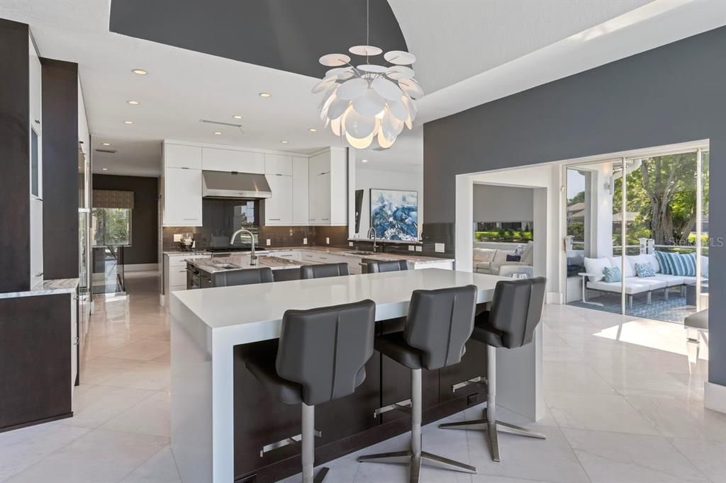 Interior, Kitchen, Pendant Lights, Recessed Lighting, Stainless Steel Appliances