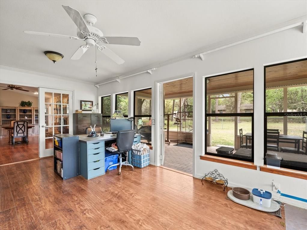 Home Office, Interior, Wood Texture Flooring