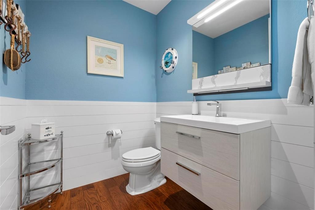 Bathroom, Interior, Wood Texture Flooring