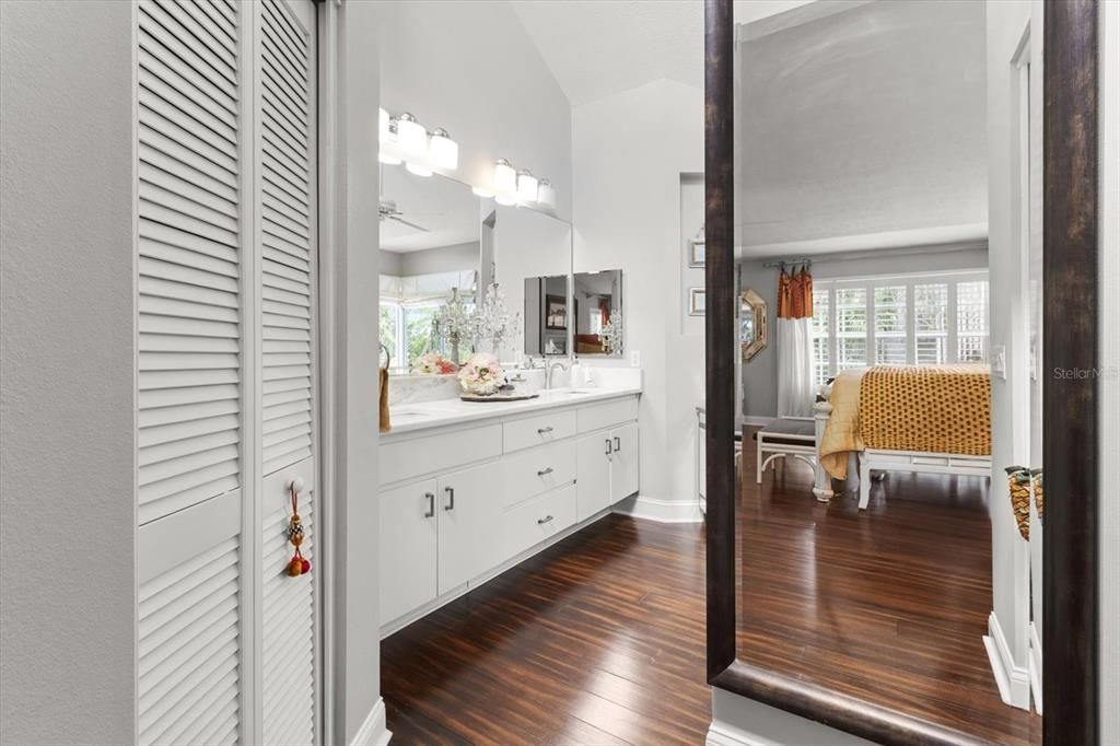 Bathroom, Interior, Wood Texture Flooring