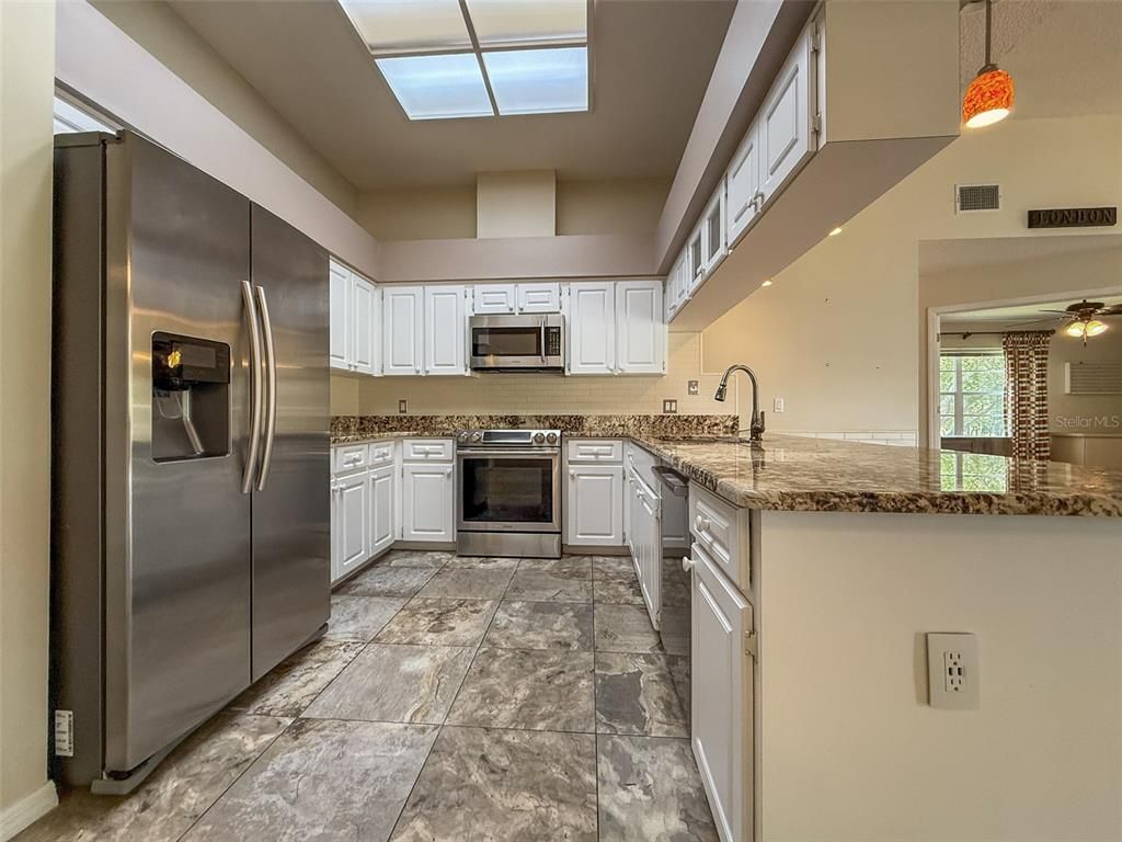 Interior, Kitchen, Pendant Lights, Stainless Steel Appliances