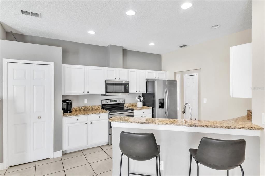 Interior, Kitchen, Recessed Lighting, Stainless Steel Appliances