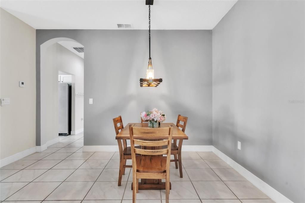 Dining room, Interior, Pendant Lights