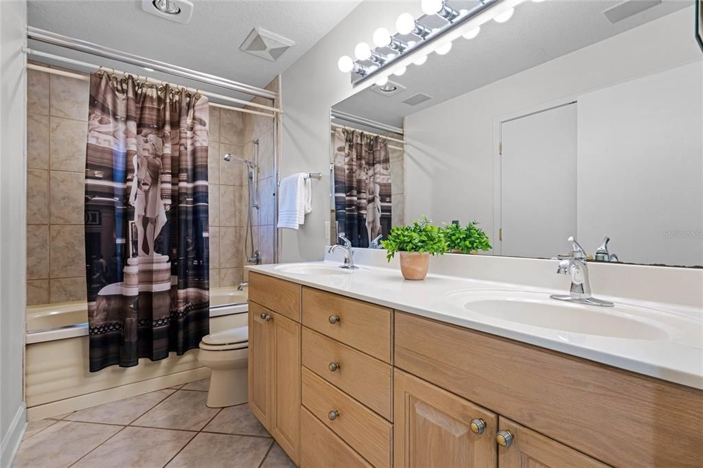Bathroom, Dual Sink Vanities, Glass Shower, Interior