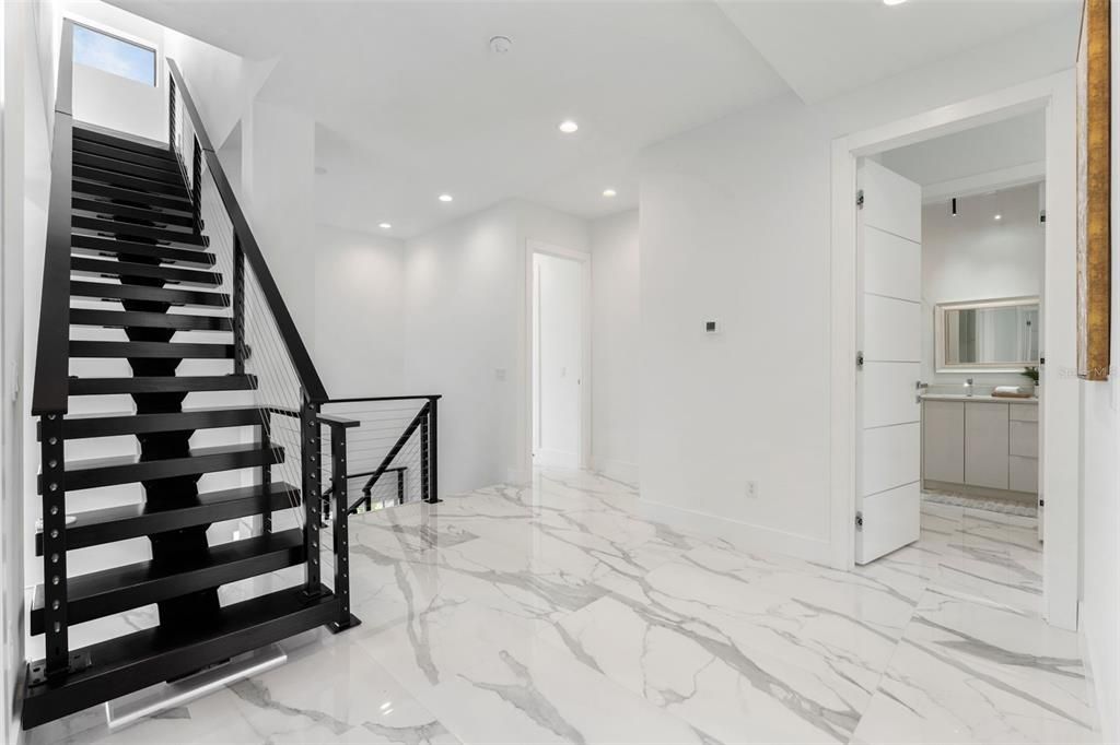 Interior, Marble, Recessed Lighting