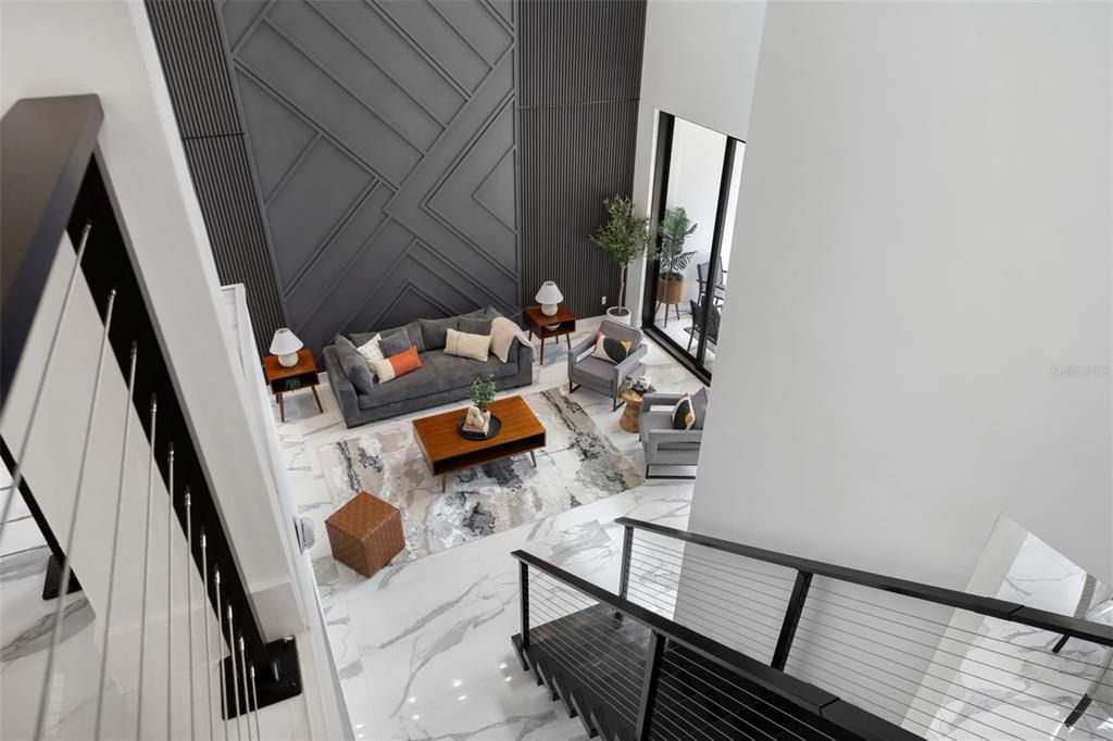 Interior, Living room, Marble
