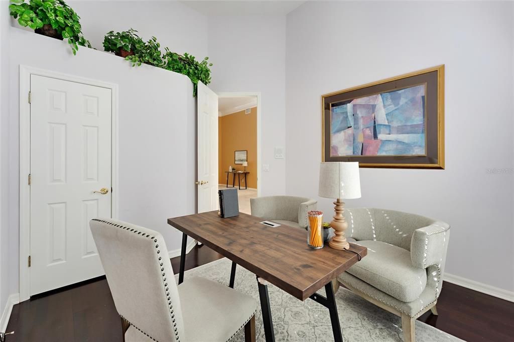 Home Office, Interior, Wood Texture Flooring