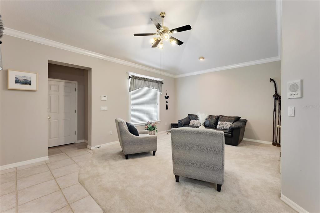 Interior, Living room, Recessed Lighting