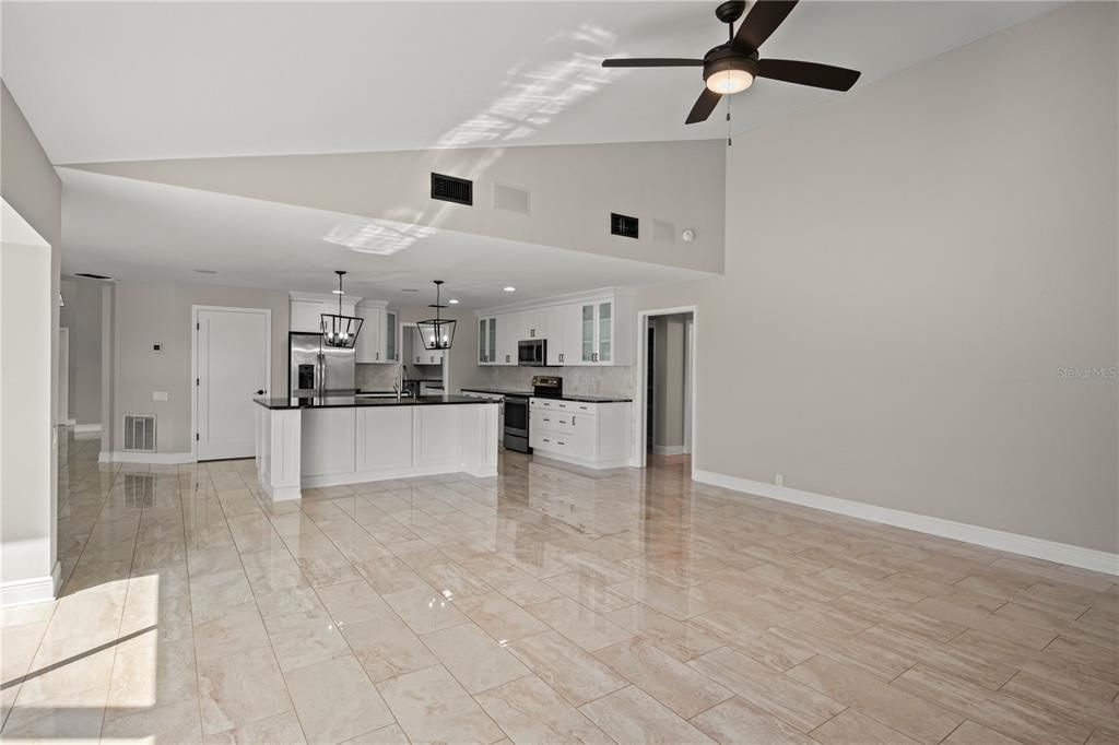 Interior, Kitchen, Pendant Lights, Stainless Steel Appliances