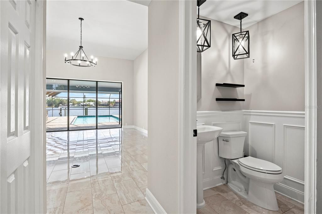 Bathroom, Interior, Pendant Lights