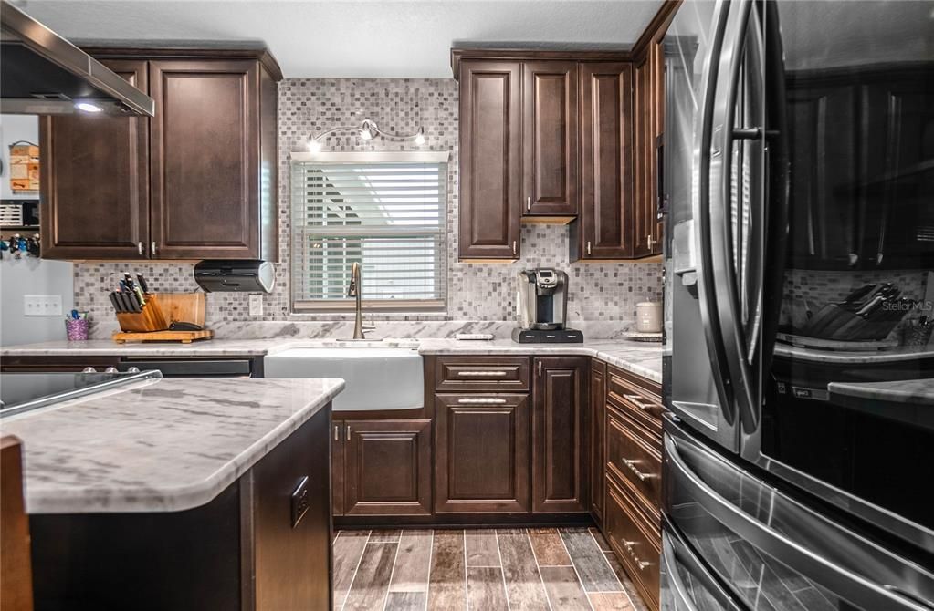 Interior, Kitchen, Wood Texture Flooring