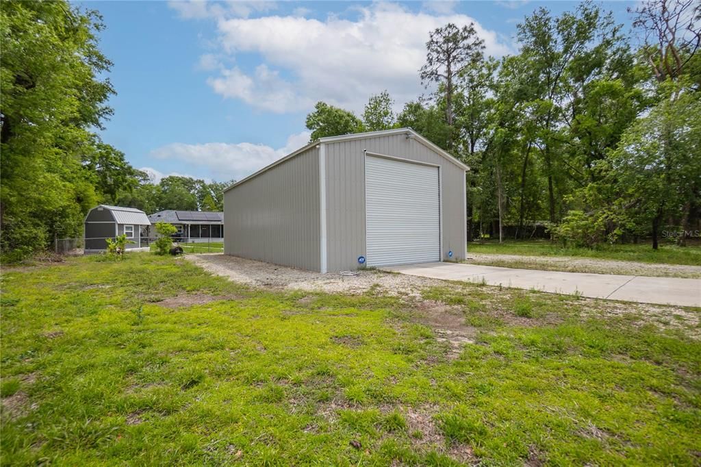 Backyard, Detached Garage, Exterior