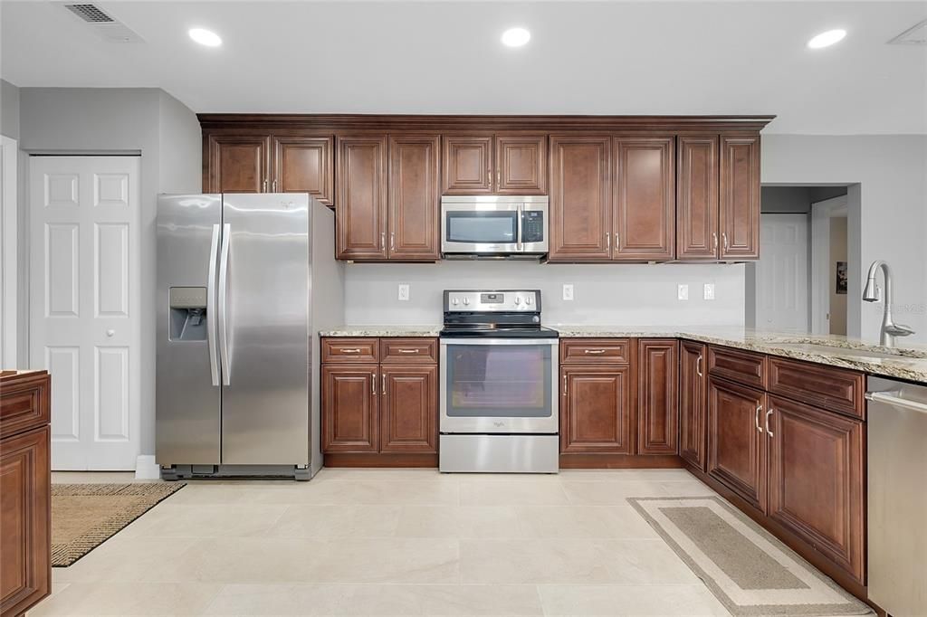 Interior, Kitchen, Recessed Lighting, Stainless Steel Appliances