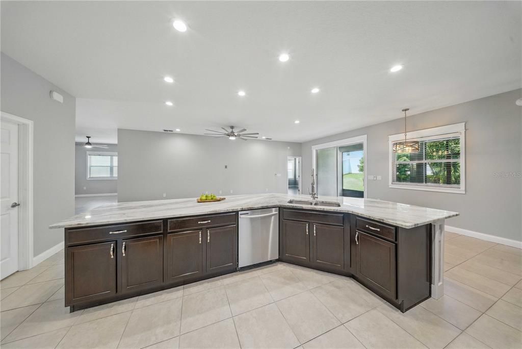 Interior, Kitchen, Pendant Lights, Recessed Lighting