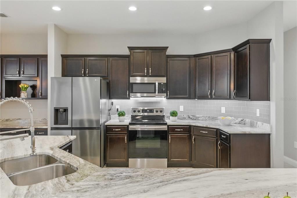 Interior, Kitchen, Recessed Lighting, Stainless Steel Appliances